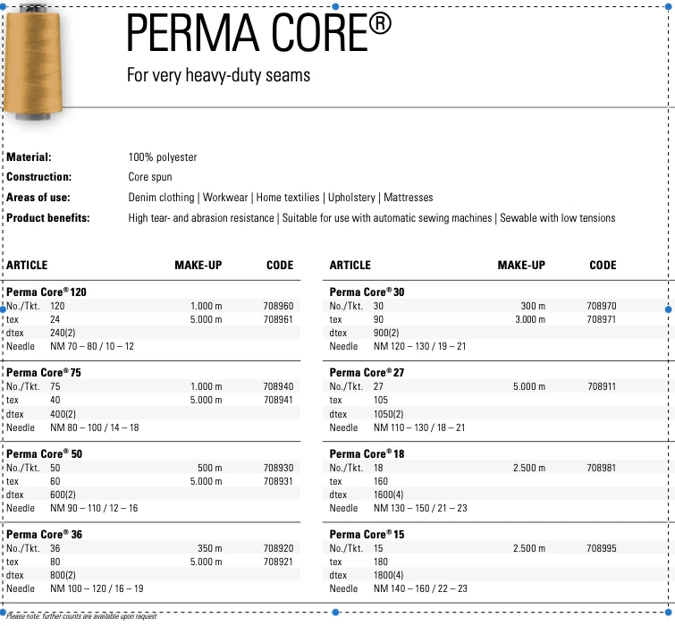  GÜTERMANN Polyester 100% Industrial Heavy  Duty Sewing Machine Thread M36 & M27 - Image 4 of 4