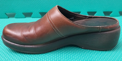 Mephisto Air Reflex Womens Leather Clogs Slip On Comfort Shoes Size US 7 Brown - Picture 3 of 18