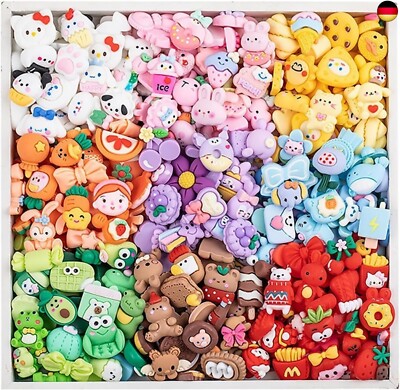 100 Stücke Super Niedlich Slime Charms, Cute Slime Charms Mixed Set, 