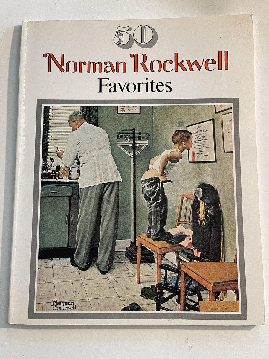 1978 50 Norman Rockwell Favorites Jumbo Trade Paperback Large