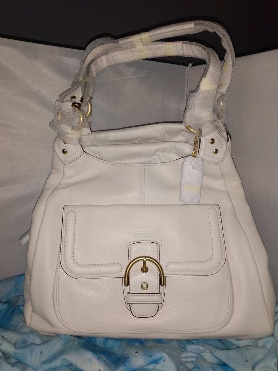Coach Purse NWT 👛 Gorgeous, Organized CMB Ivory Leather Hobo F24686