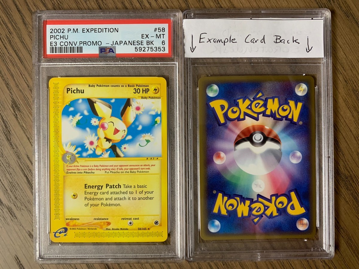 PSA 6 - Pokemon PICHU - Expedition - 58/165 e3 Convention Promo