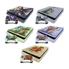 OFFICIAL AMY BROWN FAIRY ART VINYL SKIN DECAL FOR PS4 SLIM CONSOLE  CONTROLLER