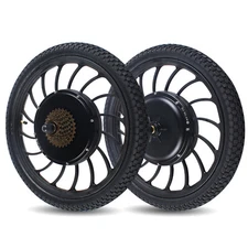 1000W Electric Bicycle Front/Rear Wheel E Bike Motor Conversion Kit Hub 20" 48V