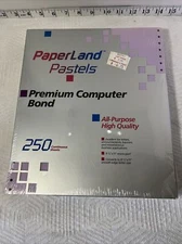 Paperland Pastels Computer Continuous Feed Paper 250 Pastel Sheets New