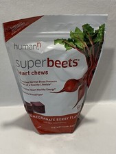 HumanN SuperBeets Heart Chews, Pomegranate Berry Flavor - 60 Count ex 9/2025