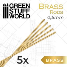 5x Pinning Brass Alloy Rods 0,5mm - Sculpting Tools Set Model Making