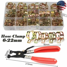 1Pc Hose Clamp Pliers Tools Angle Swivel Jaw Locking Flat Band Fuel Coolant Clip