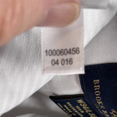 Pantaloni chino uomo Brooks Brothers Clark taglia 34x32 kaki chiaro piatto spacco davanti - Foto 8 di 12