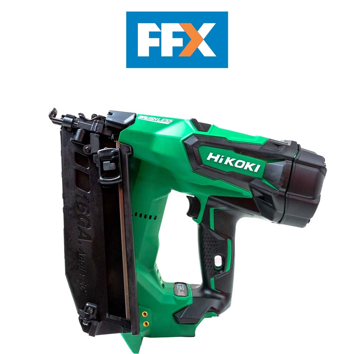 Hikoki 18V 16GA Brushless Angled Finish Nailer Bare Unit Nail Gun