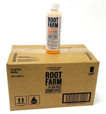 Case of 15 Bottles ROOT FARM pH Balance DOWN Hydroponic