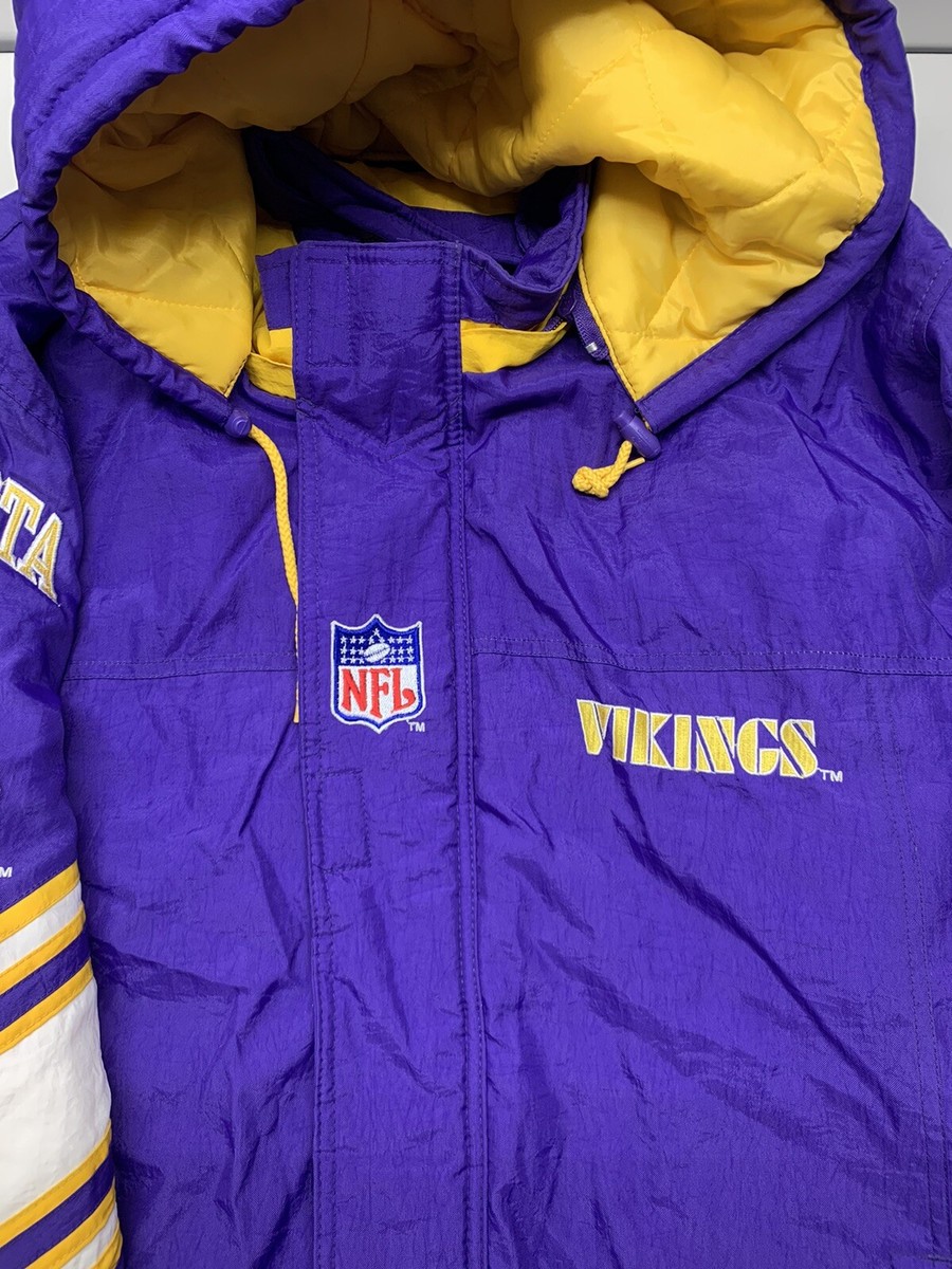 NFL VIKINGS ハーフジップ　ジャンパー　冬物　刺繍　パープル　古着　L NFL Soft Shell Coat - Minnesota Vikings, 2XL S-20087MIN2X