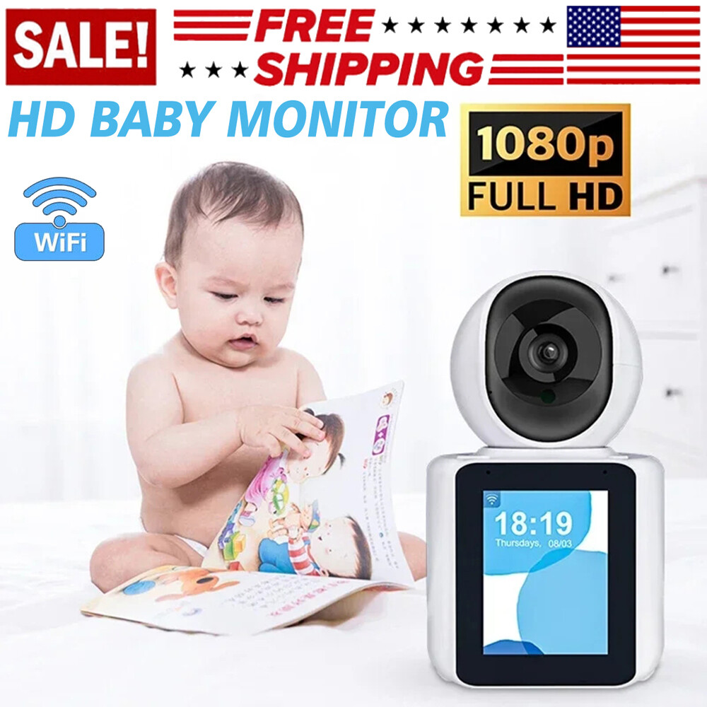 Baby Monitor Camera WiFi Night Vision Security Nanny Cam HD 1080P 2-Way Audio US-image