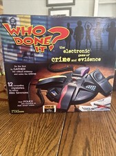 Image of Who Done It? Vintage 1998 Tiger Electronics Crime Game Complete New Open Box