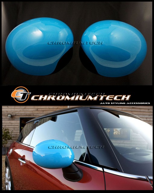 MK3 MINI Cooper/S/ONE/JCW F55 F56 F57 BLUE Wing Mirror Cap Cover for