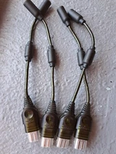 Lot of 4 Original Xbox Controller Breakaway Cable OEM  Green