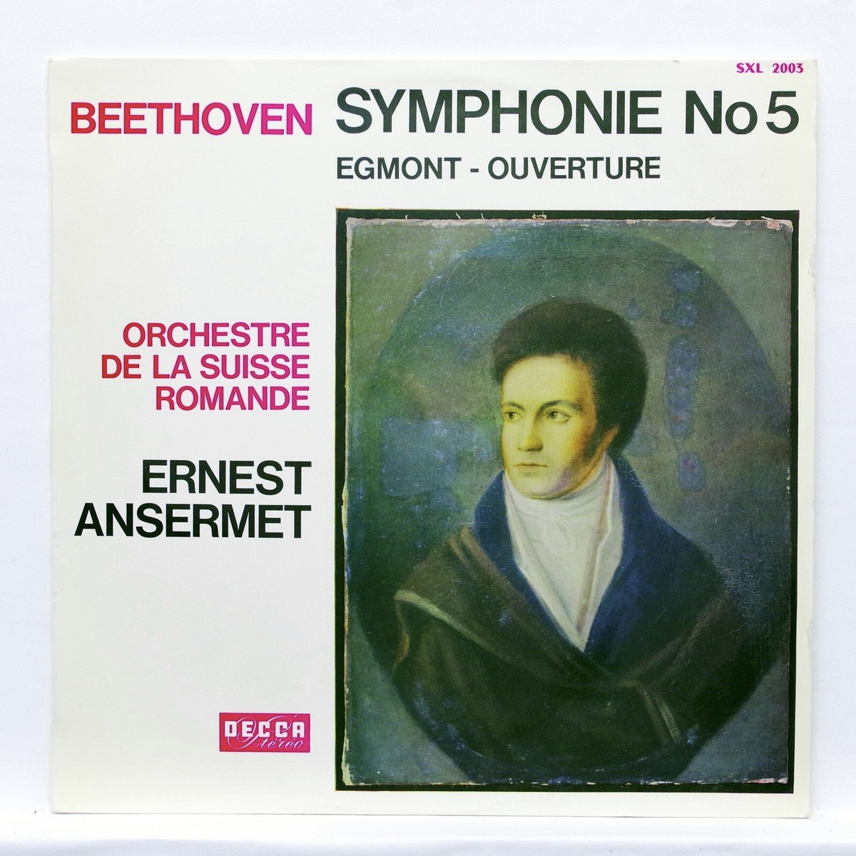 SXL 2003 fr - ERNEST ANSERMET - BEETHOVEN symphony no.5 - DECCA LP