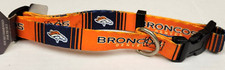 NFL Denver Broncos, Premium Dog Collar Medium 3/4" x 14" - 20" NEW