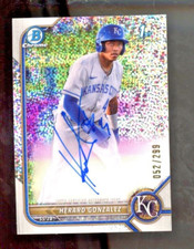 2022 Bowman Chrome Herard Gonzalez CPA-HG 1st /299 Auto Autograph Speckle Royals