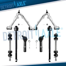 8pc Front Lower Control Arms Sway Bars for Chevy GMC Silverado Sierra 1500 Yukon