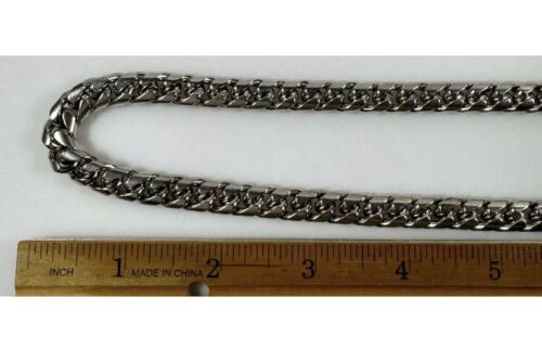 Mexico Sterling Silver Vintage Curb Link Chain 20" Long 135g Heavy - Picture 5 of 12