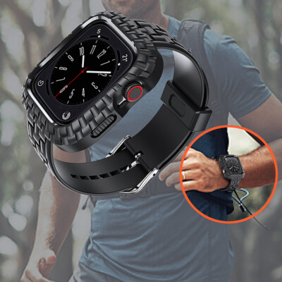 Rugged Armor Silicone Band Bumper Case For Apple Watch Ultra