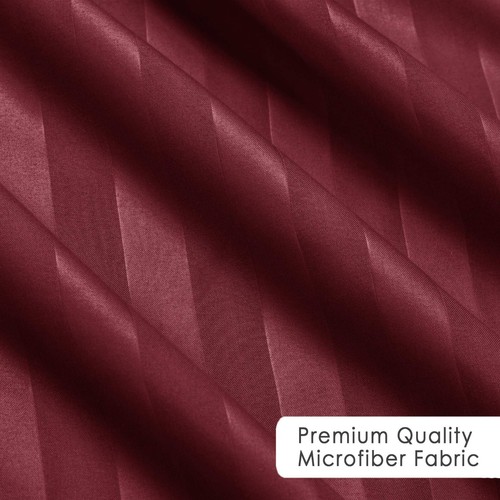 Luxury Duvet Cover Quilt Covers Bedding Set Satin Stripe Single Double King Size - Picture 33 of 74