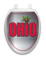 Ohio Toilet Tattoos ®ohio Silver Bathroom Seat Decoration Vinyl Removable Ohio Toilet Tattoos ®ohio Silver Bathroom Seat Decoration Vinyl Removable