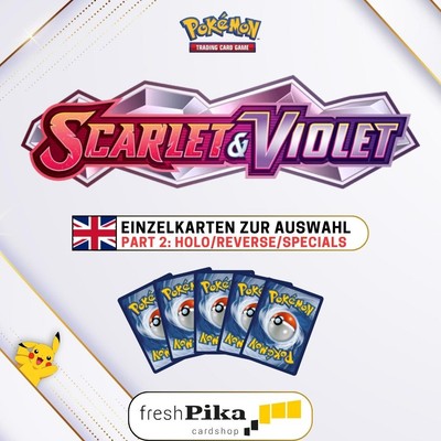Pokemon - SVI - Scarlet & Violet (Part 2) English   Einzelkarten zur Auswahl
