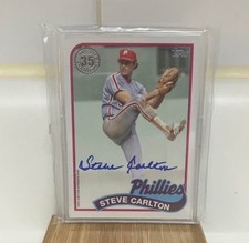 Steve Carlton Auto Topps HOF