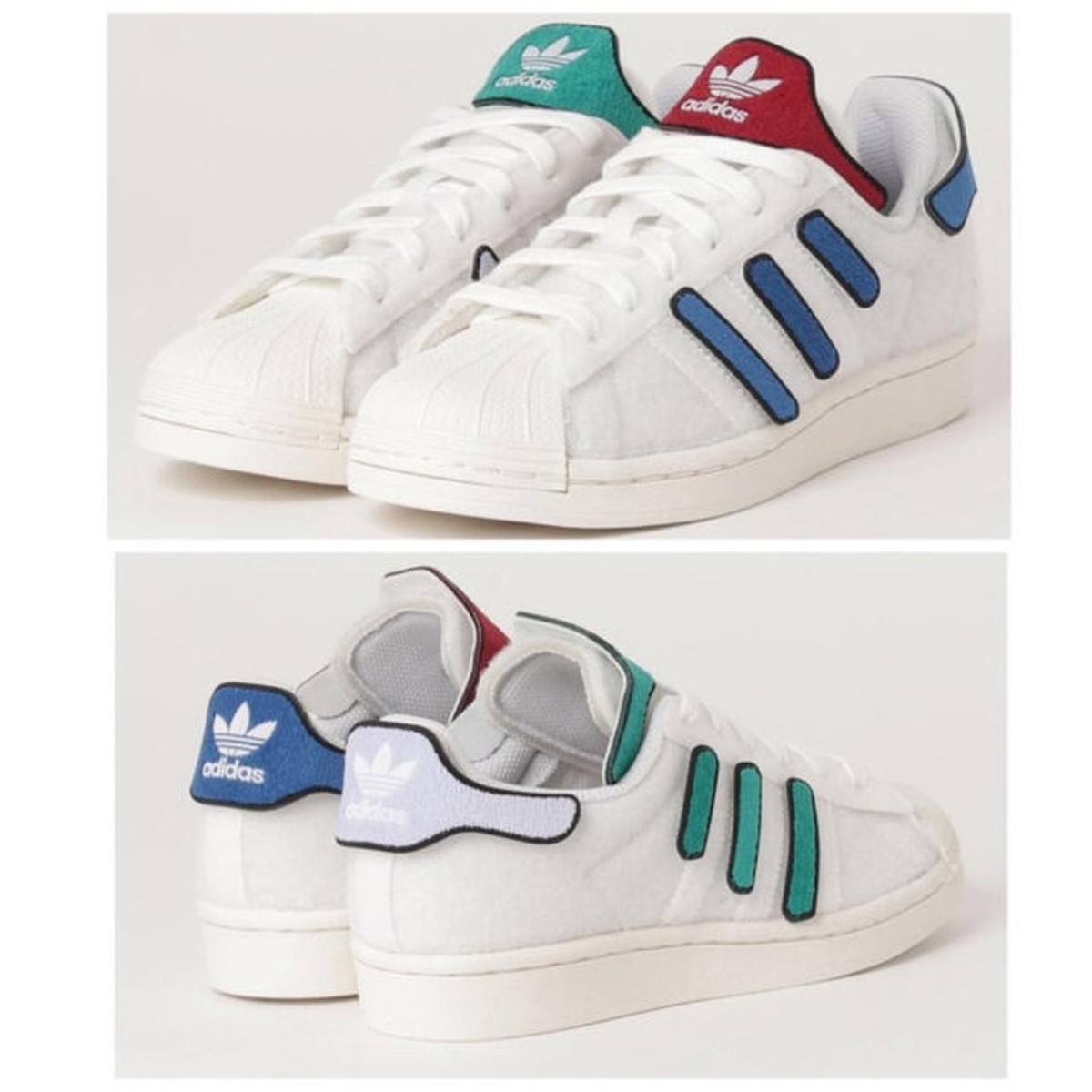 Adidas Original Superstar Cloud White H00193 Interchange Patch Mens Sz 9  NWOT | eBay