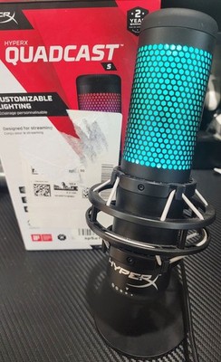 HyperX QuadCast S RGB USB Condenser Microphone Black HMIQ1S-XX-RG/G Streaming