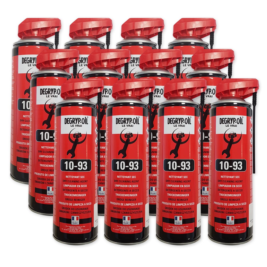 Nettoyant freins Degryp Oil pour eliminer l'huile et eviter le patinage d'embrayage