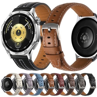 Leather Wrist Band Strap For Huawei Watch GT 6 5 4 3 2 2e 41mm 46mm Watch 5 42mm
