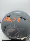 Fanatics Under Wraps De’von Achane Autographed Miami Dolphins Mini Helmet-Slate — photo 2