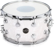 DW Performance Series Snare Drum - 8" x 14" White Marine Finish Ply