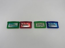 Pokemon Emerald Ruby LeafGreen Sapphire Nintendo Gameboy Advance GBA Tested