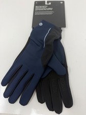 Lululemon Men's Fast Free Fleece Run Gloves True Navy Blue Size XL