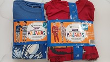 Members Mark Boys Pajama Bundle 4 Sets Size 2T Fire Truck  Rocket Motifs NWT