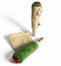 Lot Of 2 Bark Box Dog Toy 420 MedMen  Woof Woof Pass Weed/joint Theme XS/S