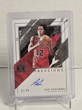 2021 Impeccable Impressions Signatures /99 Ayo Dosunmu Rookie Auto Chicago Bulls