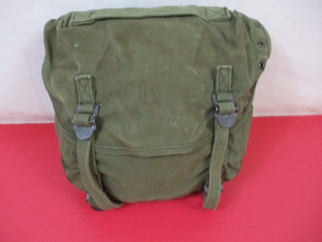 Vietnam Era US Army M1956 M1961 Canvas Field or Butt Pack - Dated