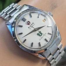 Vintage RADO Green Horse men's automatic watch Date swiss made 1960s