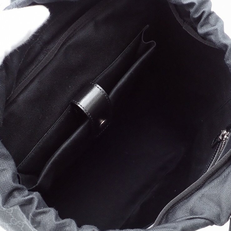 Gucci GG Supreme Interlocking G Backpack Medium Canvas Gray Black 696013 thumbnail 5