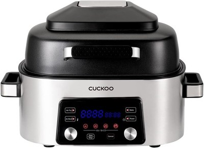 CUCKOO CAFG-A0601S Countertop Air Grill Air Fry Roast Bake Broil Stainless Steel