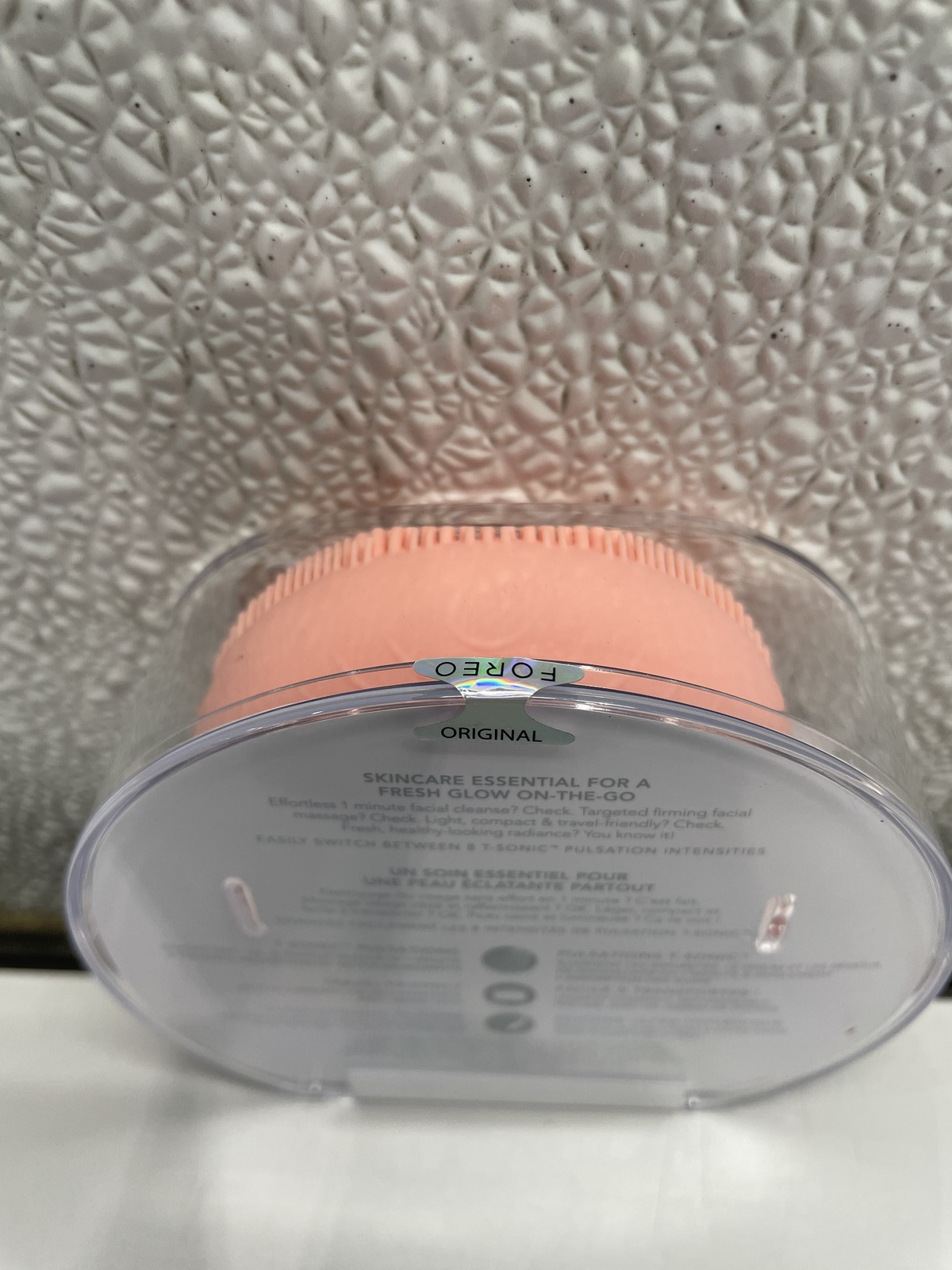 Foreo Luna 4 Go Facial Cleansing & Massage Device, Peach Perfect