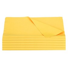 6pcs 12"x12" Guitar Cloths, Yellow Microfiber Guitar Cleaning Cloth