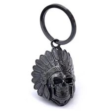 Motorcycle Skull Bell - Motorcycle key chain Biker Skull Bells protect the 