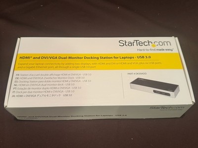 StarTech.com DK30A2DH USB 3.0 Dual 4K Display Docking Station DisplayLink
