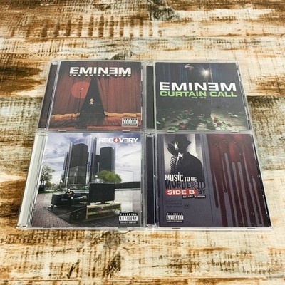 Lot of 4 Eminem CDs - Show, Curtain Call, Recovery, Music to Be Murdered By